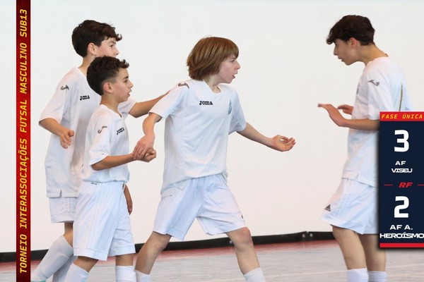 Seleção Distrital Sub-13 de Futsal Masculino vence na estreia